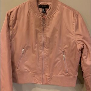 Blush bomber jacket from Forever 21